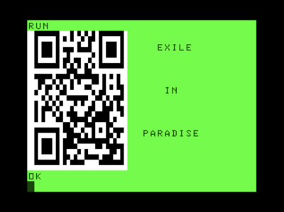 Semigraphics QR code example by "Epooch"